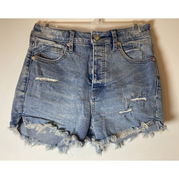 Free People Pants - We The Free People Curvy Denim Jean Shorts Raw Hem Button Fly Size 26